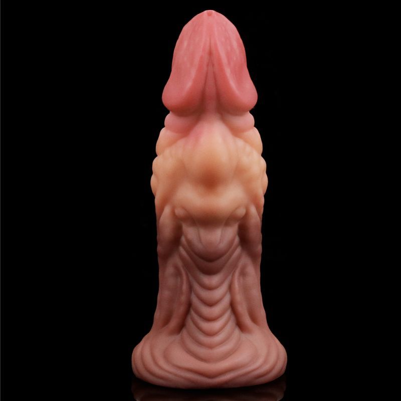 Nature Cock 7in Dual Layer Huge ALIEN Silicone Butt Plug Dildo-LV411017