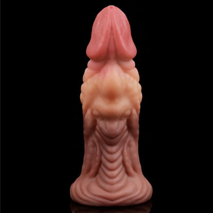 Nature Cock 7in Dual Layer Huge ALIEN Silicone Butt Plug Dildo-LV411017