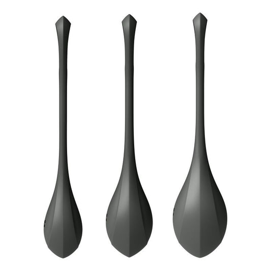 Satisfyer Yoni Power Balls 2 Black 3 Pc Set-9043873