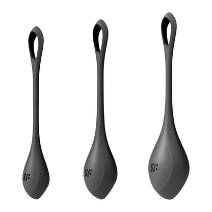 Satisfyer Yoni Power Balls 2 Black 3 Pc Set-9043873