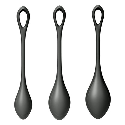 Satisfyer Yoni Power Balls 2 Black 3 Pc Set-9043873