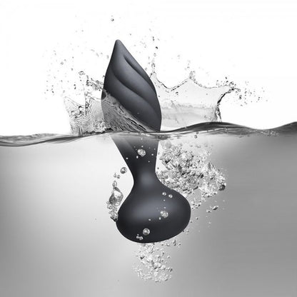 Petite Sensation Desire Butt Plug w Remote Black-10PSDESBK
