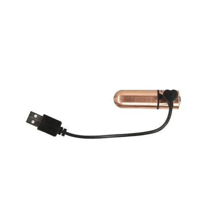 Power Bullet First Class 6cm Rechargeable w Crystal Rose Gold-59322