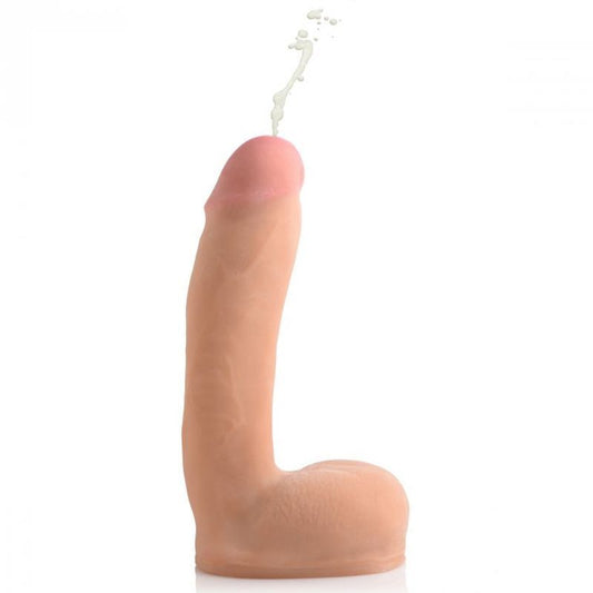 8in Dual Density Squirting Dildo Light-AF654