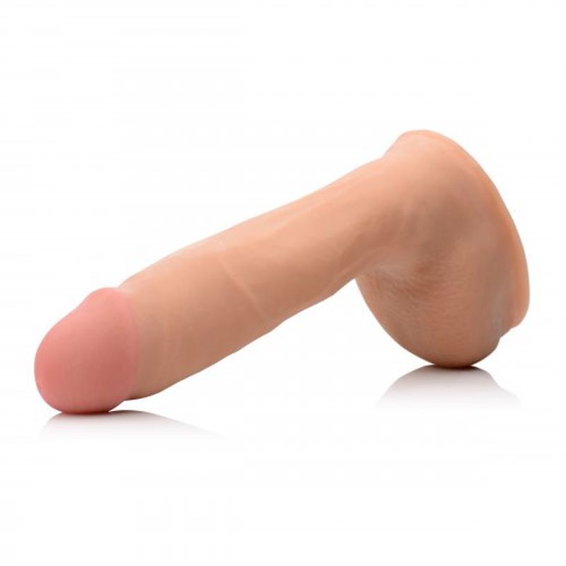8in Dual Density Squirting Dildo Light-AF654