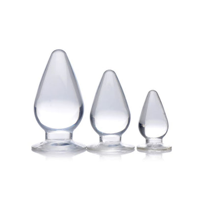 Triple Cones 3 Pc Anal Plug Set Clear-AG457-CLR