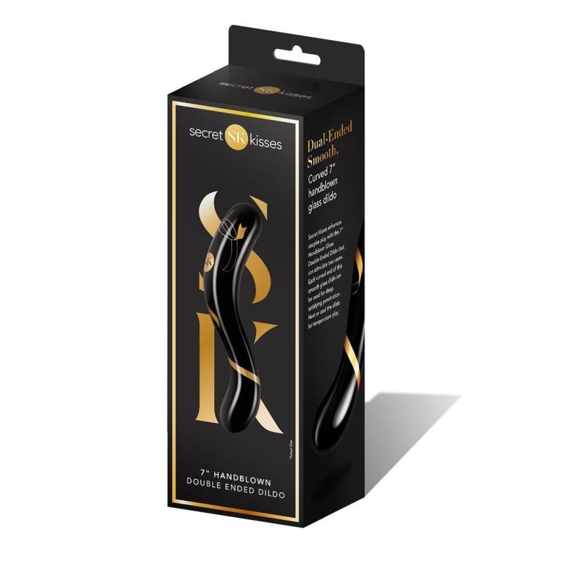 Secret Kisses Handblown Double Ended Dildo 7in-SK-3006