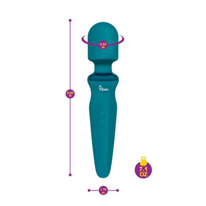 Viben Fierce Rechargeable Wand Massager Ocean-VB-7002-AQUA
