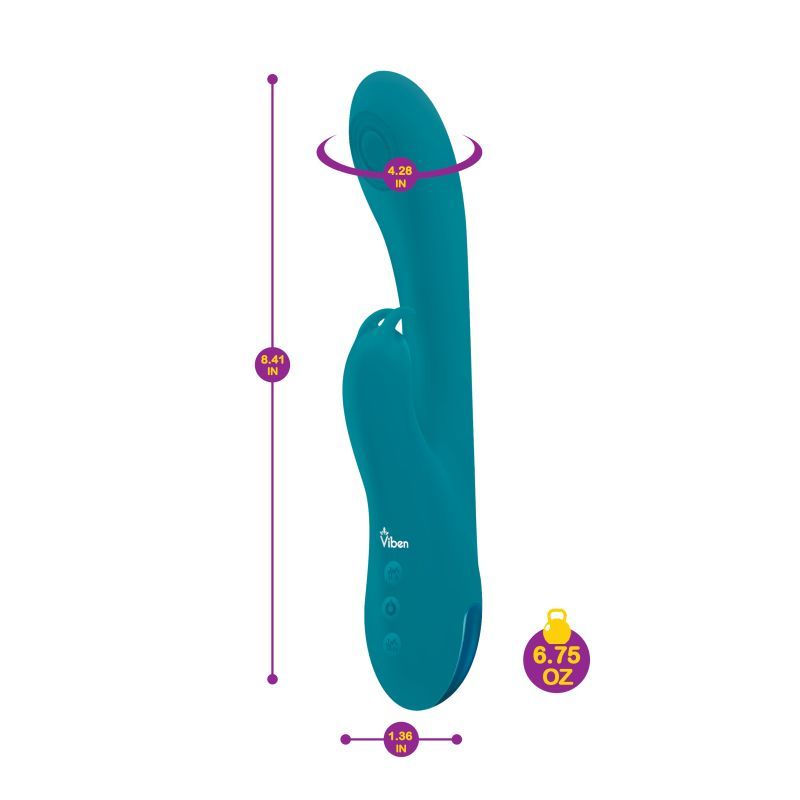 Viben Razzle Rechargeable Thumping Rabbit Ocean-VB-75005-OCEAN