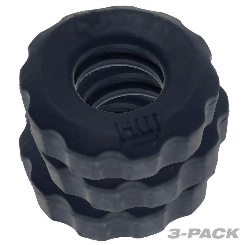 Super Hunkyjunk 3 Pc Cockrings Tar Ice-HUJ-137-TARICE