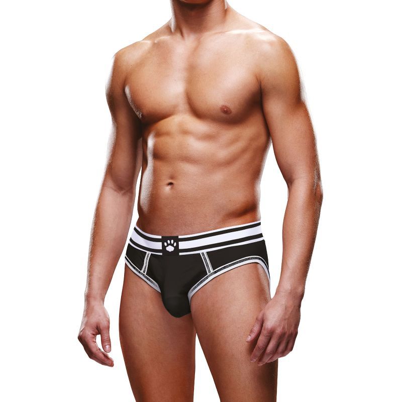 Prowler Open Back Brief White/Black-PR002-WHT/BLK-S