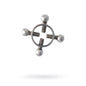 Silver Metal 2 Pc Nipple Clamps-717142