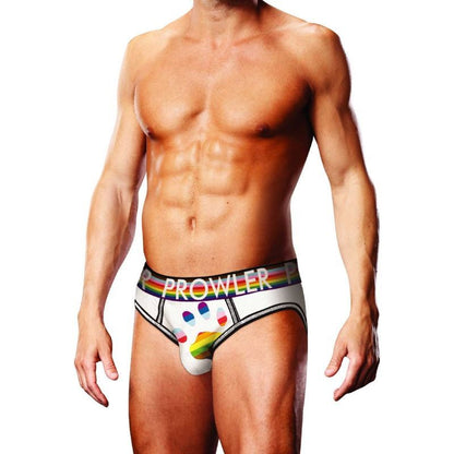 Prowler Oversized Paw Open Back Brief White-PR002-WHITEOVERSIZED-XL
