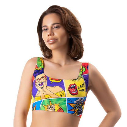 Comics Insta Crop Top-ICT1-S