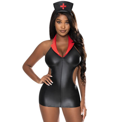 Night Nurse Costume-C151-BLK-LRG