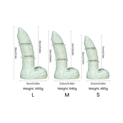Willie Liquid Silicone Dildo Medium-23030-GRN-M