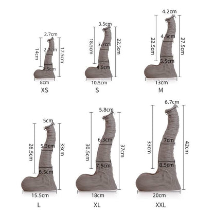 Dexter Liquid Silicone Dildo Medium-22773-BROWN-M