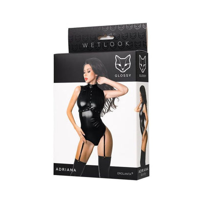 Glossy Adriana Bodysuit-955041-BLK-L