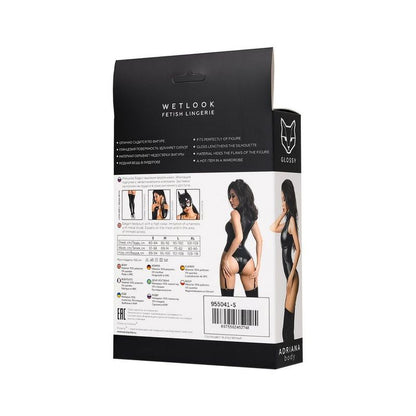 Glossy Adriana Bodysuit-955041-BLK-L