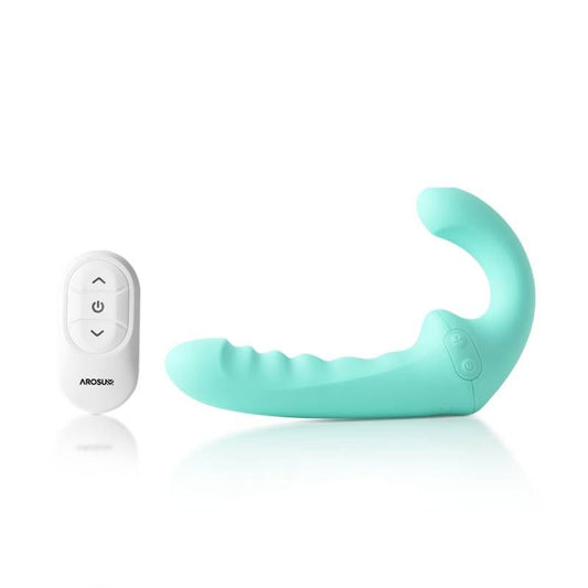 VibraTwin Rechargeable Come Hither Strapless Strap On with Remote-ARS-L0100AVT