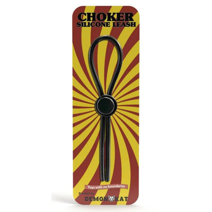 Silicone Choker Leash Black-DK2020