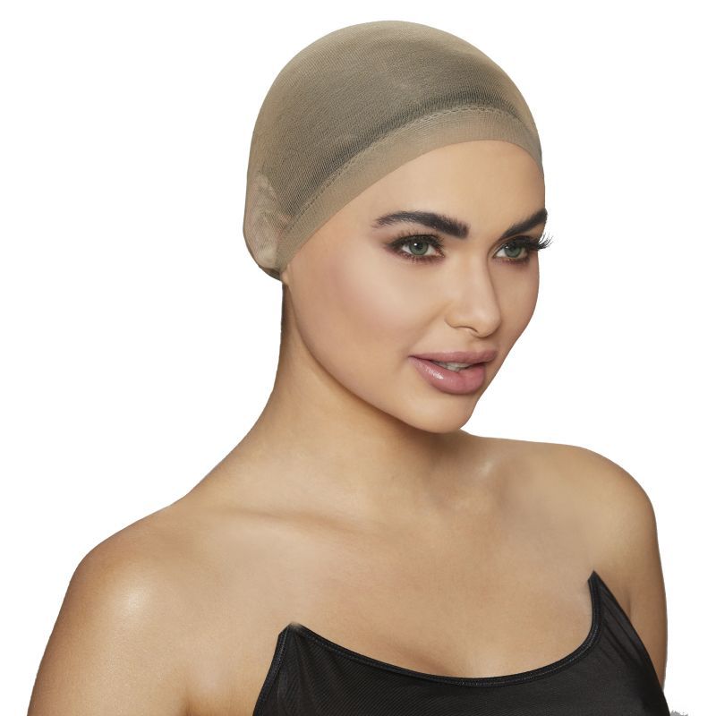 Dreamgirl Wig Cap Nude 2 Pc-11541-NUD-O/S