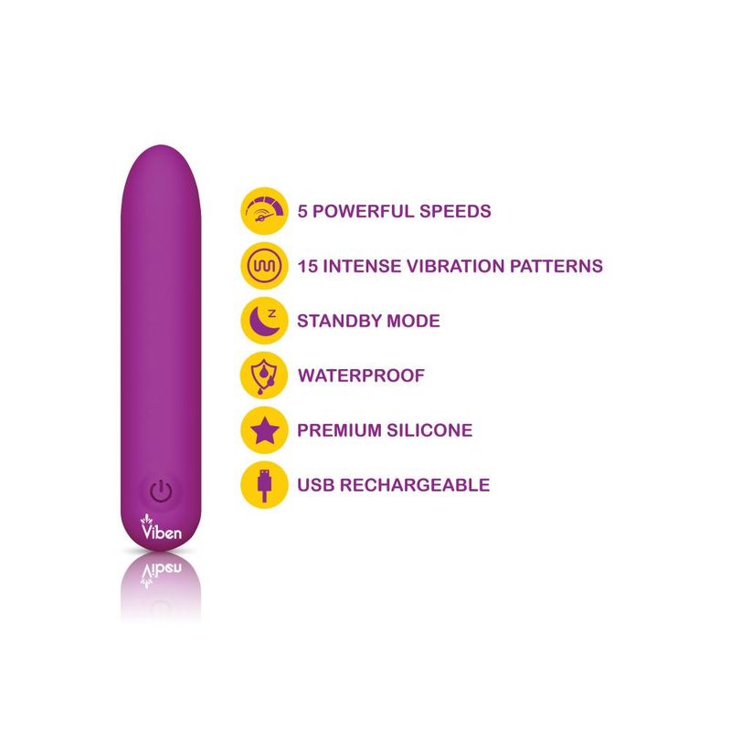 Bombshell 5 Speed 9.5cm USB Mighty Bullet Berry-VB-75007