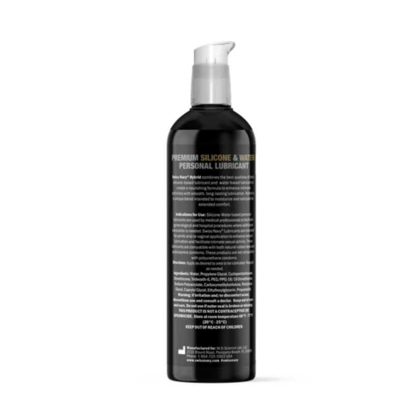 Swiss Navy Hybrid Lubricant 8oz/237ml-SNHYB8