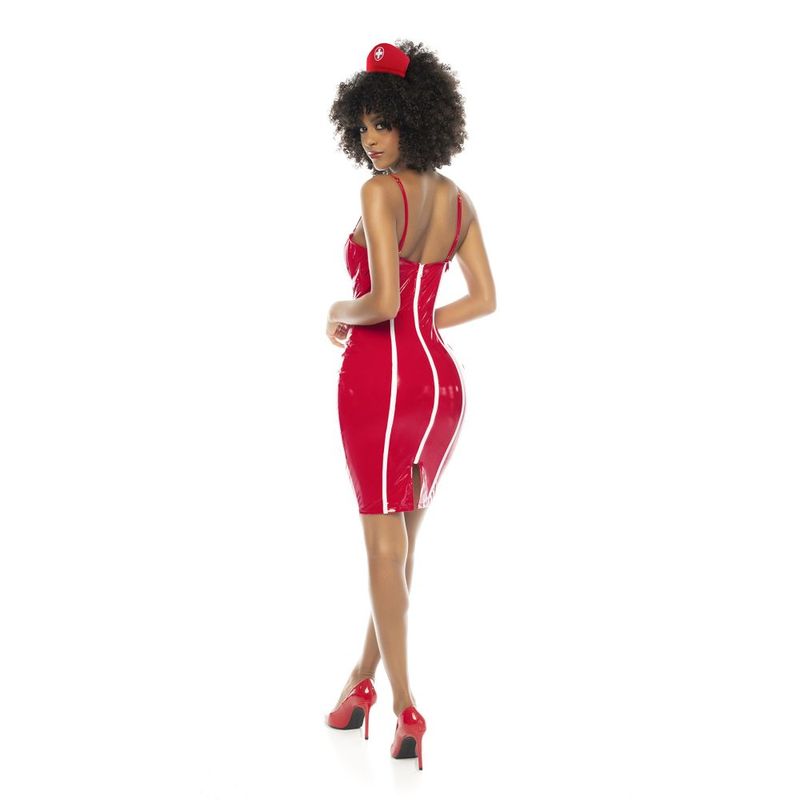 Nurse Costume Vinyl Red-60019-ASHW-M