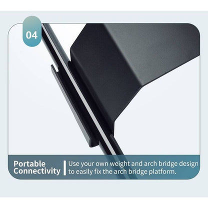 Sex Chair Adjustable Height Black w Handle and Arch Bridge-YDA-013TZ
