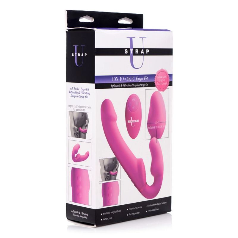 Worlds 1st Remote Control Inflatable Ergo-Fit Strapless Strap-On-AF935