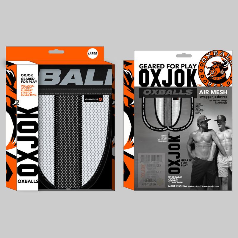 Oxballs Airmesh Swagger Jockstrap Ice White-JOK-1010-WHT-L