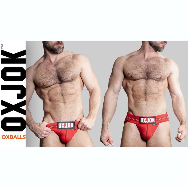 Oxballs Slingjock Upthrust Slider-Strap Jock Red Hot-JOK-1000-RED-L