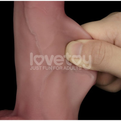 Sliding Skin Pro Dual Layer Silicone Dong 8in-LV417101