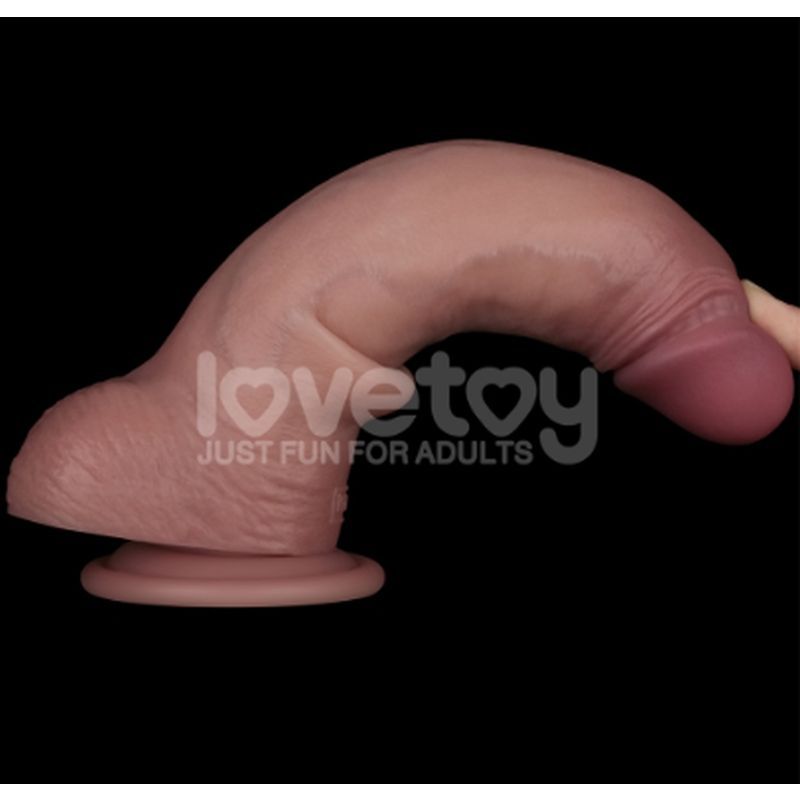 Sliding Skin Pro Dual Layer Silicone Dong 9in-LV417103