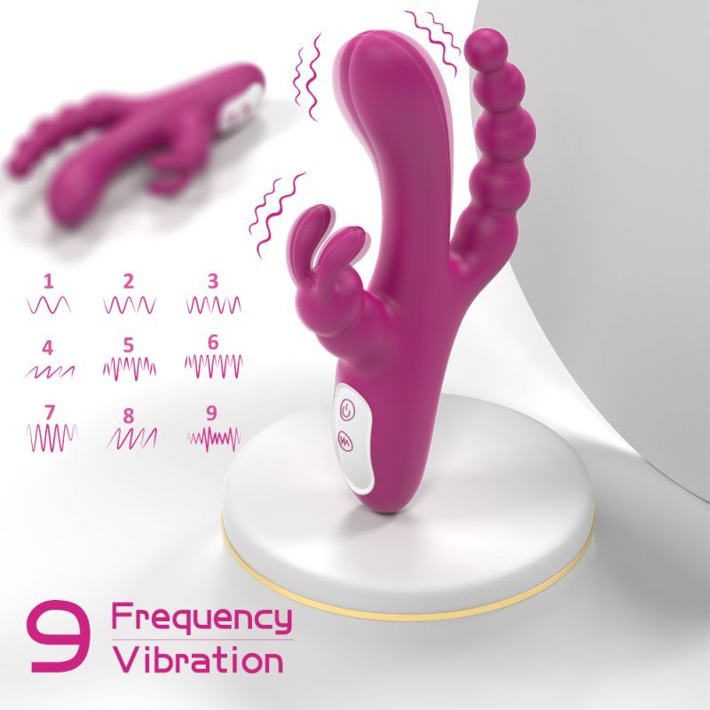Joker Triple Ecstasy Vibrator-SHD-S491