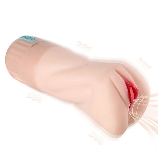 Suctroker Dual Hardness Vibrating Sucking Pussy-SQ-MA60120