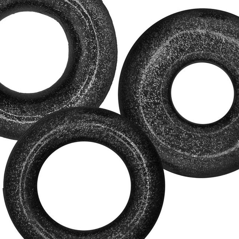 Cockpack 3 Pc Ring Set Black-OX-3210-BKM