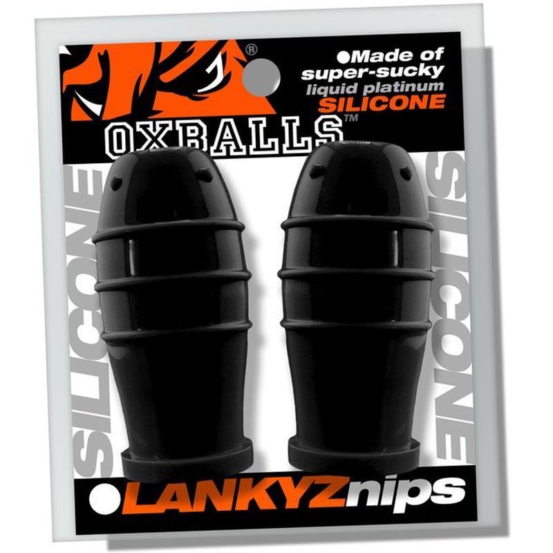 Lankyz Silicone Nipsuckers Black-OX-3211-BLK