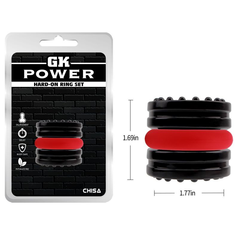 Hard on 2 Pc Ring Set-CN-370377302
