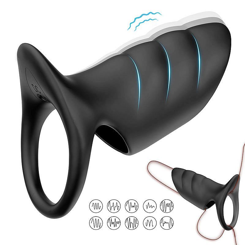 Surge Vibrating Penis Sleeve Cock Ring-GM-0042SJ3B