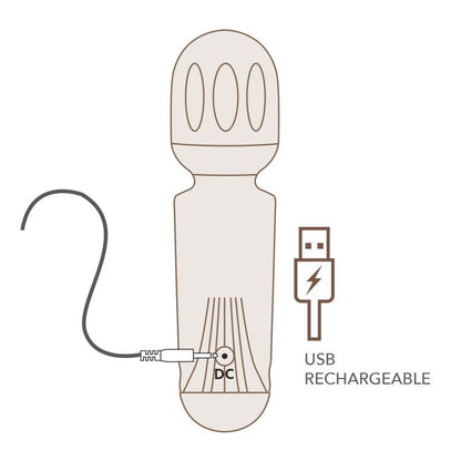 Rechargeable Mini Wand Azalea Red-16MWARRD
