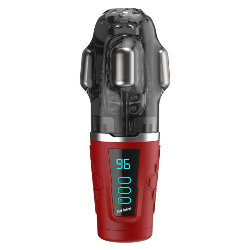 Hypershaker Automatic App Controlled LCD Masturbator Red-PPP7655-7