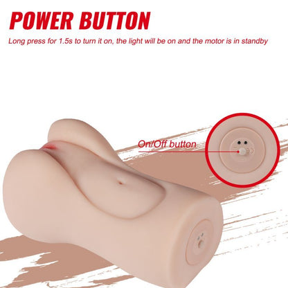 Aggie Realistic Vibrating Vaginal Masturbator-SQ-MA60076V
