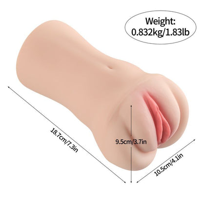 Brenna Dual Density 3 Speed 7 Mode Vibrating Realistic Masturbator-SQ-MA60157V