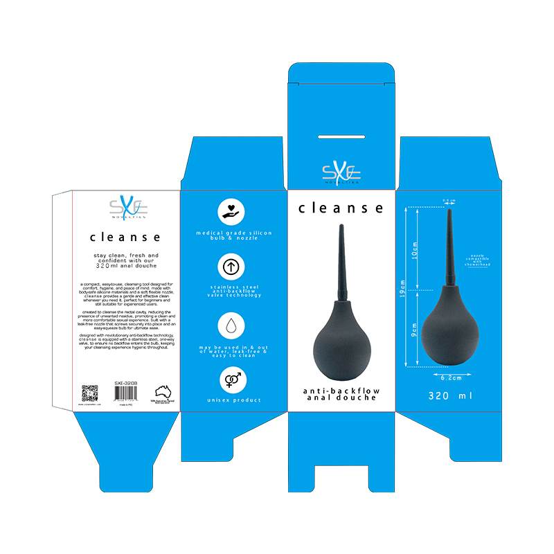 Silicone Anti-Backflow Douche 320ml-SXE-320B