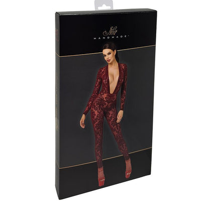 Kink Royal V Neck Catsuit Red
