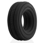 Roto Grooved Gripper Ribbed Cockring Black