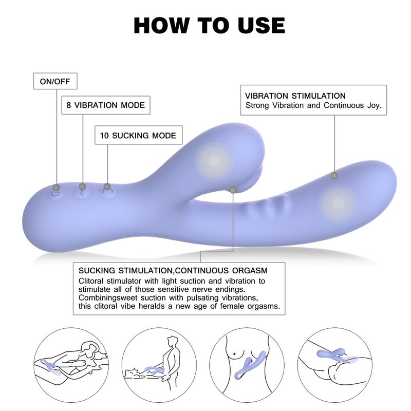 Jena G Spot Rabbit Vibrator-SXE-0546