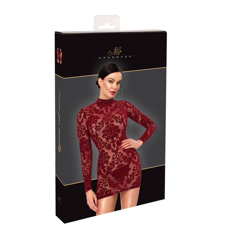 Masquerade Open Back Mini Dress Burgundy-F423-BUR-S